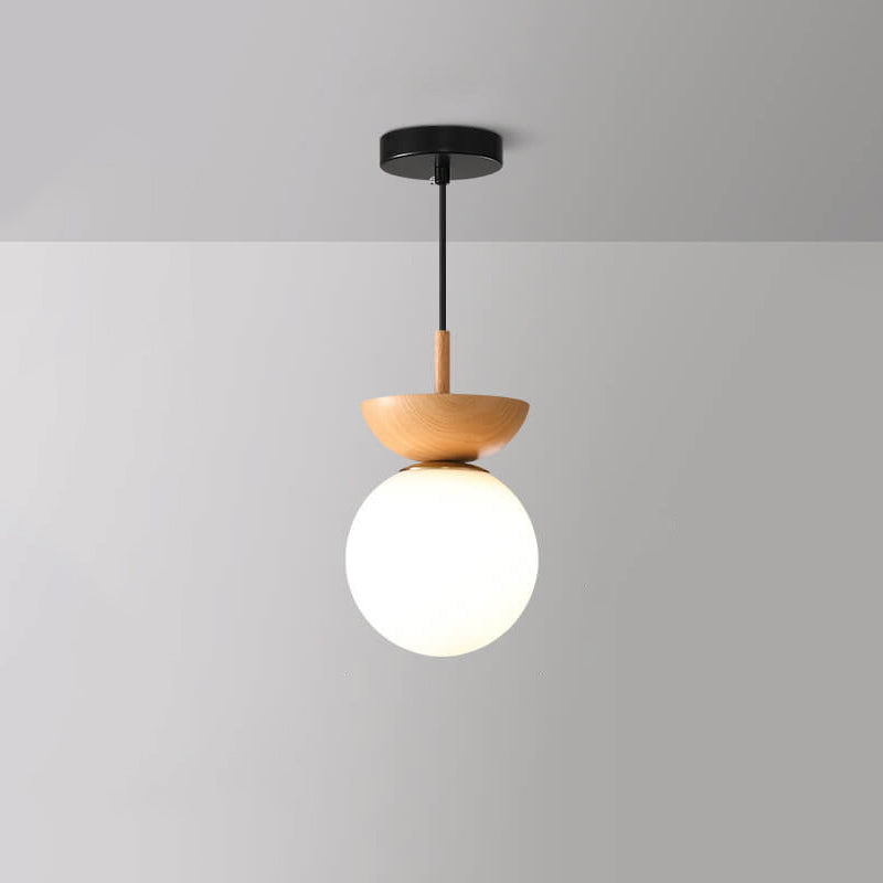 Log Japanese Pendant Ceiling Light For Modern Living