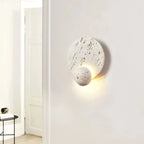 MiraStone Round Stone Wall Sconce For Living Room Decor