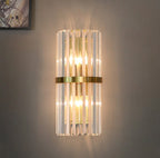 LumaLuxe Elegant Gold Wall Sconce With Warm Ambient Glow