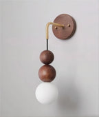 LumaWood | Walnut Wall Lamp With Gradient Glass For Home