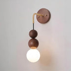 LumaWood | Walnut Wall Lamp With Gradient Glass For Home