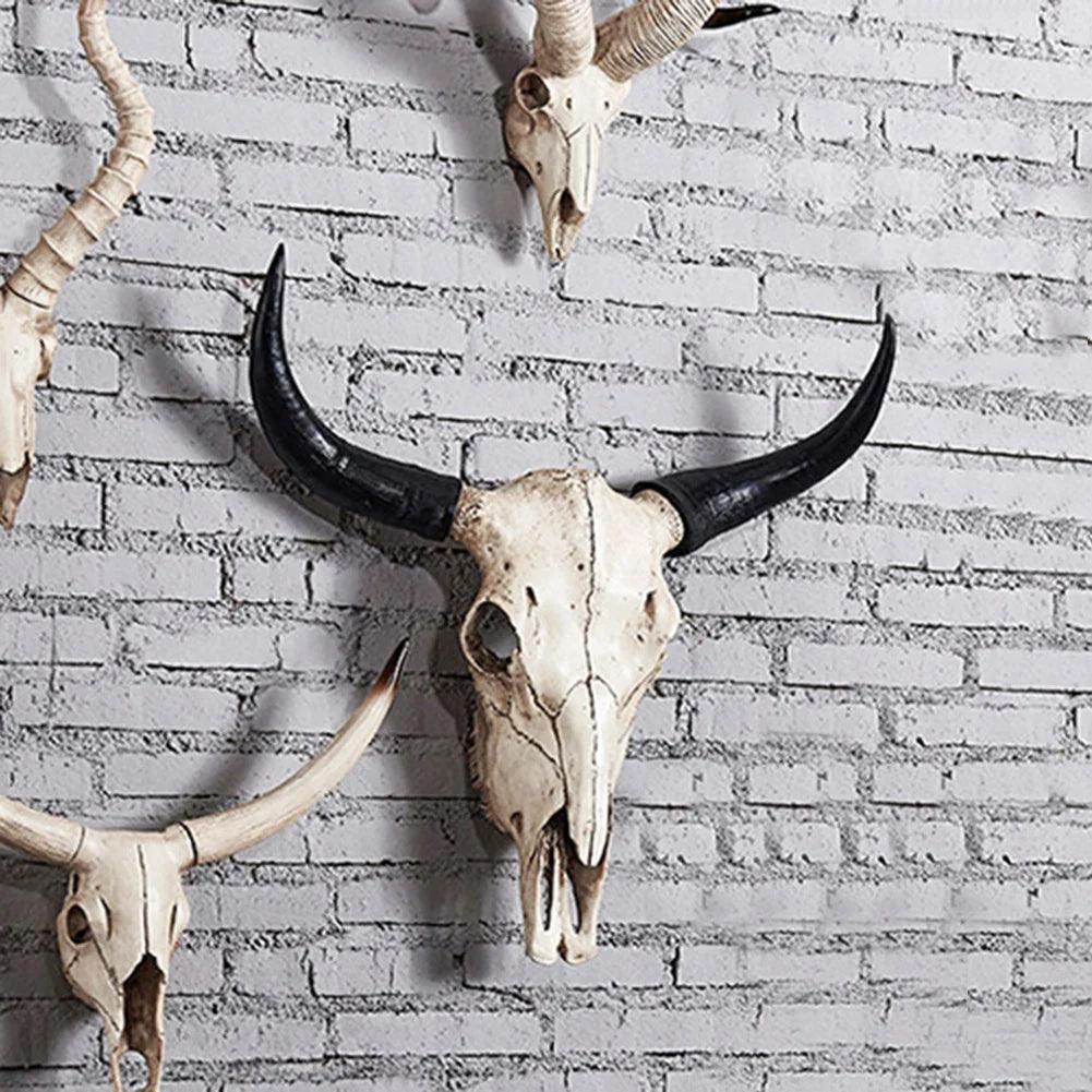 Calderro Resin Longhorn Skull Accent For Home Interiors
