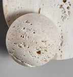 MiraStone Round Stone Wall Sconce For Living Room Decor