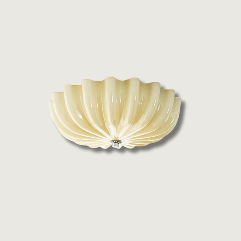 LuminaPetal Ceiling Lamp With Organic Curves And Warm Glow