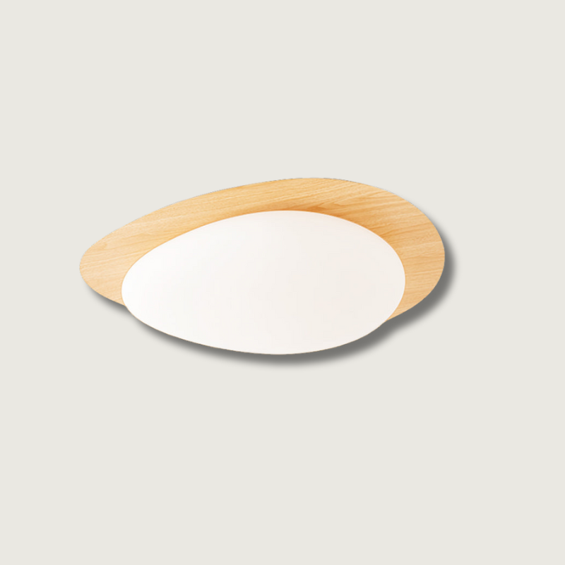 Avenora Minimalist Opal Acrylic Ceiling Light Warm Glow