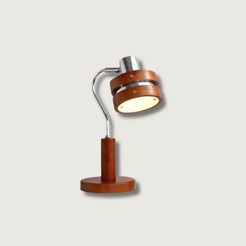 Lumoria | Wood And Metal Desk Lamp With Rotating Head