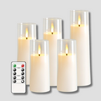 NoelGlow Luma 5 LED Flameless Candles For Festive Decor