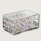 RadiantKeep | 3-Layer Jewelry Organizer, 72 Compartments