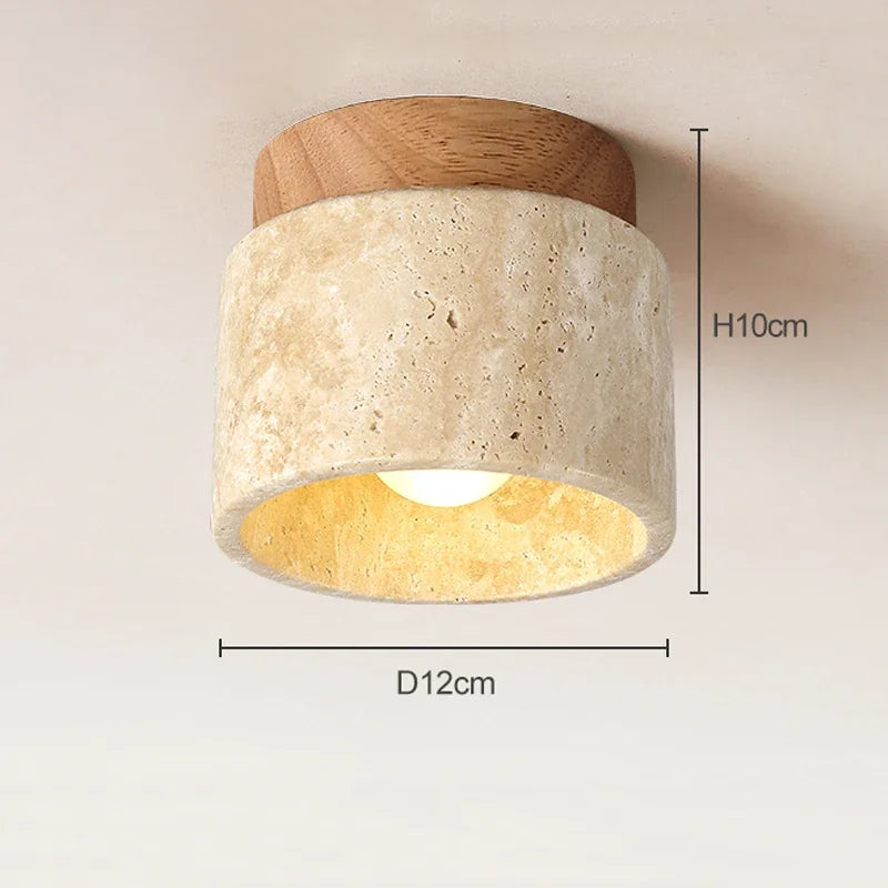 Kirei Soft Cream Japanese Ceiling Lamp For Living Rooms
