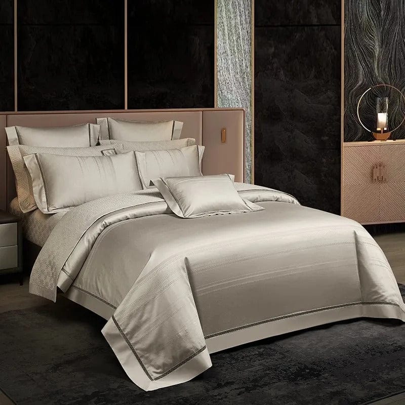 SolaraSilk 100% Egyptian Cotton Luxury Bedding Set, Soft