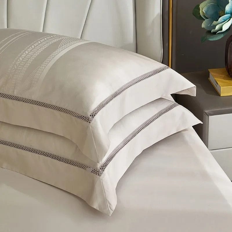 SolaraSilk 100% Egyptian Cotton Luxury Bedding Set, Soft