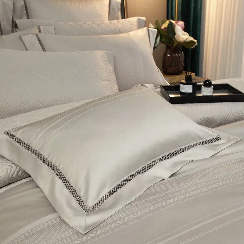 SolaraSilk 100% Egyptian Cotton Luxury Bedding Set, Soft