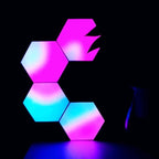 LumaHexa | Modular Hexagon Wall Lights, Customizable Panels