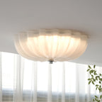 LuminaPetal Ceiling Lamp With Organic Curves And Warm Glow
