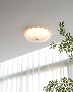 LuminaPetal Ceiling Lamp With Organic Curves And Warm Glow