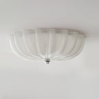 LuminaPetal Ceiling Lamp With Organic Curves And Warm Glow