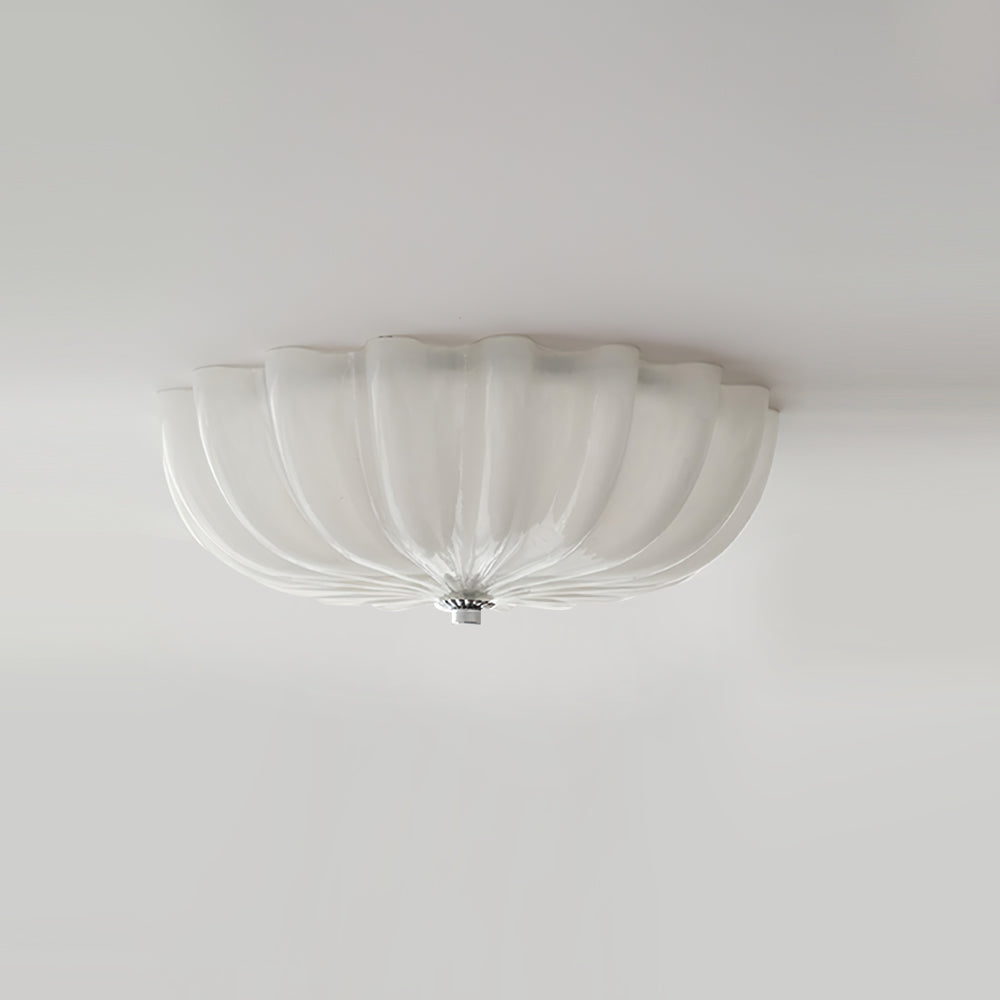 LuminaPetal Ceiling Lamp With Organic Curves And Warm Glow