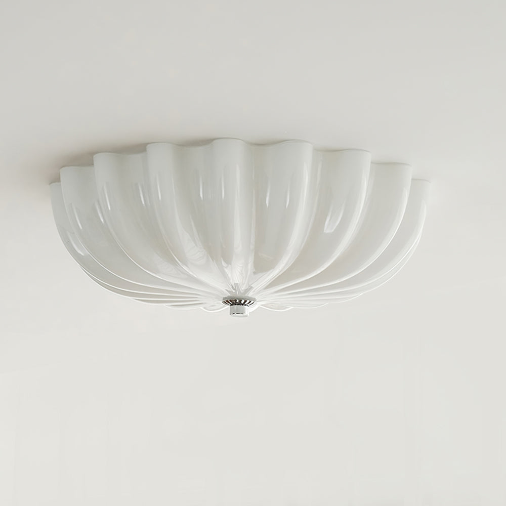 LuminaPetal Ceiling Lamp With Organic Curves And Warm Glow