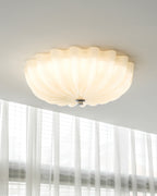 LuminaPetal Ceiling Lamp With Organic Curves And Warm Glow