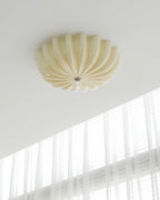 LuminaPetal Ceiling Lamp With Organic Curves And Warm Glow