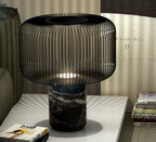 Aurell Table Lamp With Matte Black Screen And Marble Base