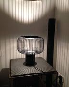 Aurell Table Lamp With Matte Black Screen And Marble Base