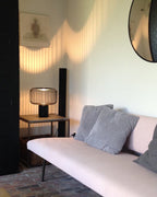 Aurell Table Lamp With Matte Black Screen And Marble Base