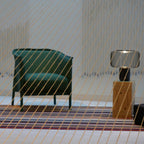 Aurell Table Lamp With Matte Black Screen And Marble Base