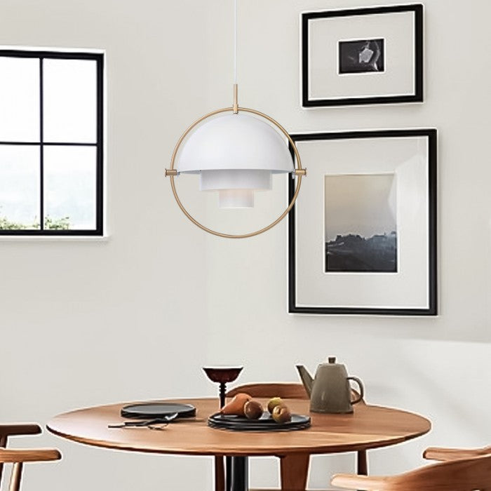 LumosEra | Rotating Multi-Layer Metal LED Pendant Light