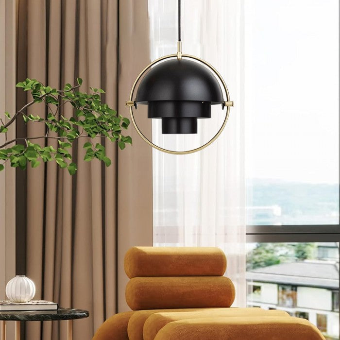 LumosEra | Rotating Multi-Layer Metal LED Pendant Light