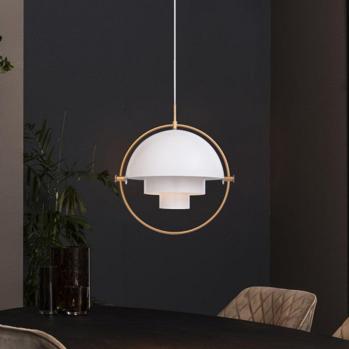 LumosEra | Rotating Multi-Layer Metal LED Pendant Light