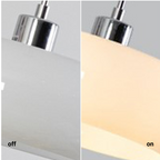 Aveline Bread-Shaped Orange And White Glass Pendant Light