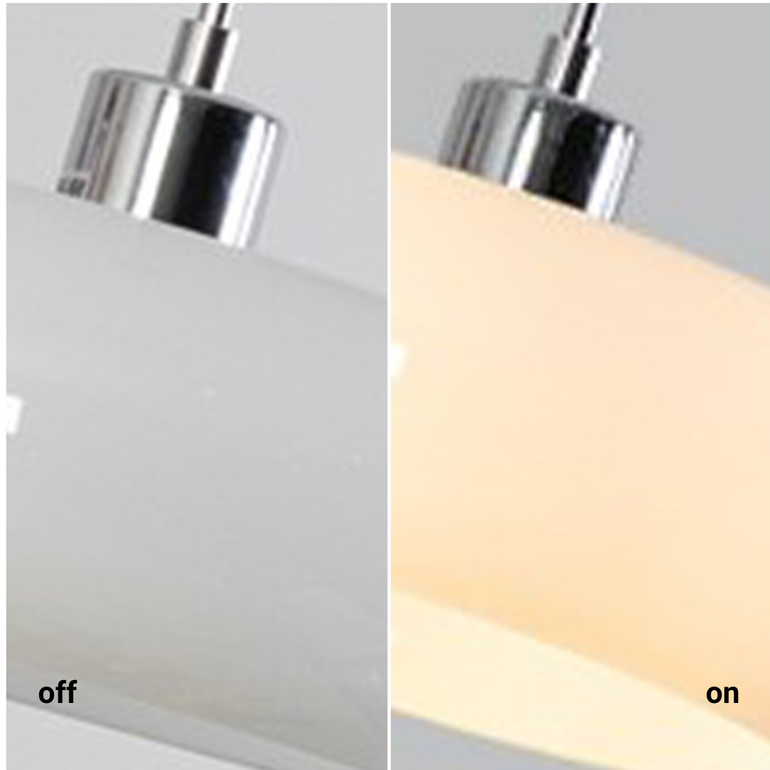 Aveline Bread-Shaped Orange And White Glass Pendant Light