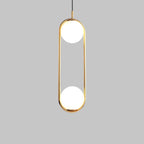 Liora Glass Pendant Light With Iron Frame 120cm Cable